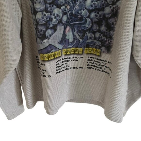 Boys Lie Knight Angel Tour Waffle Knit Thermal Long Sleeve One Size - Picture 5 of 16